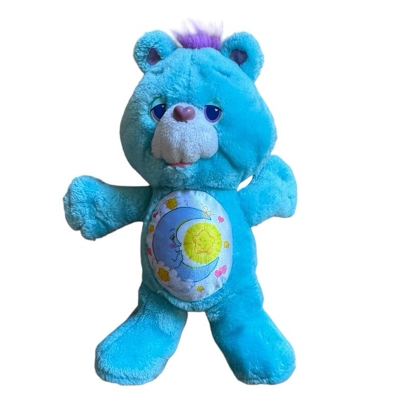 VTG ‘90s Care Bears Environmental Blue Bedtime Bear Plush - Picture 1 of 5
